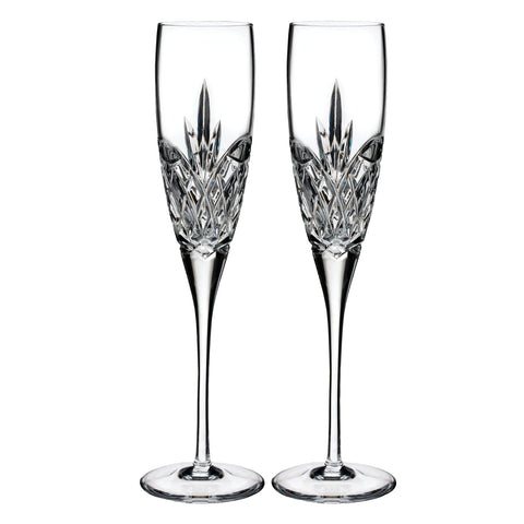 Waterford Love Forever flutes in classic packaging showing gift-ready presentation and elegance