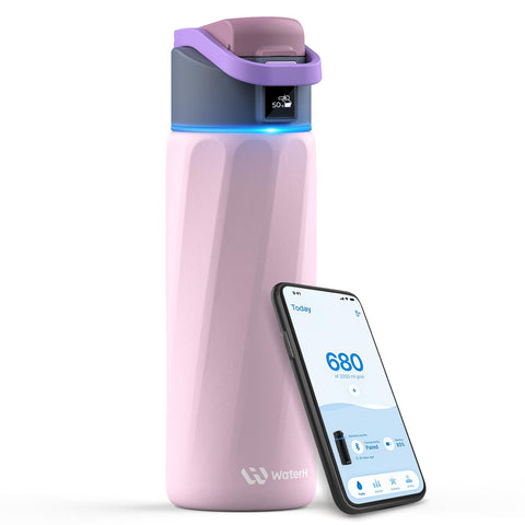 WaterH BOOST front view showing bottle shape and branding for everyday convenience