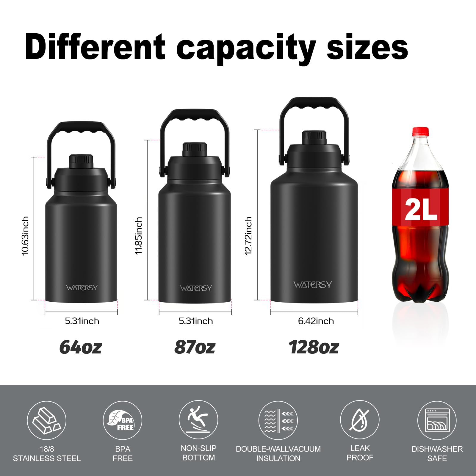 WATERSY in use during hiking illustrating large capacity and fewer refills