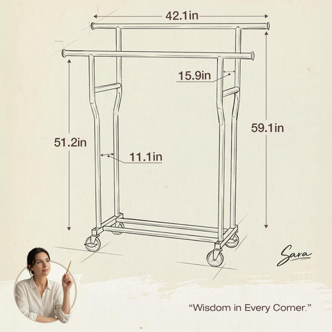 WATIOWL size comparison with suitcase illustrating scale and generous storage footprint