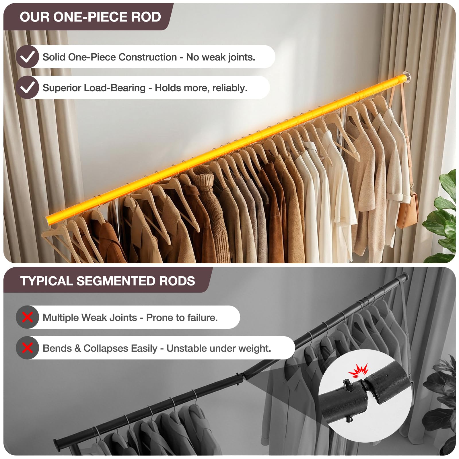 WATIOWL mesh shelf detail showing organized shoe and bin storage