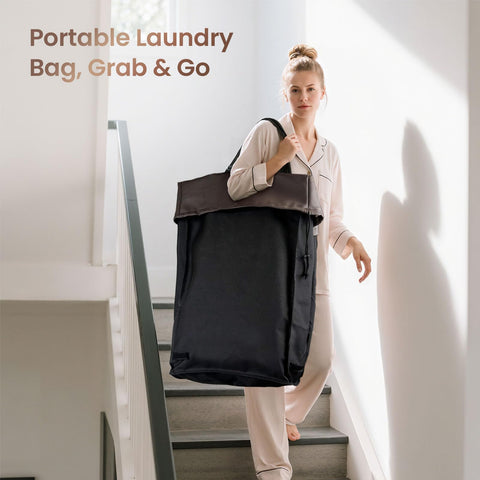 Wawocs beside a standard basket to show large 160L capacity advantage