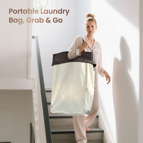 Wawocs next to chair for scale showing the large 160L capacity for family laundry