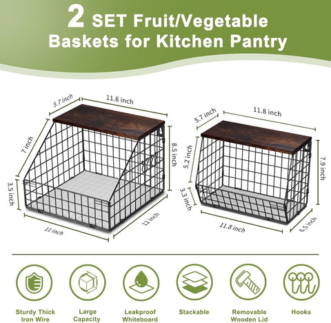 Wawocs wooden lid top holding jars to show added flat storage benefit