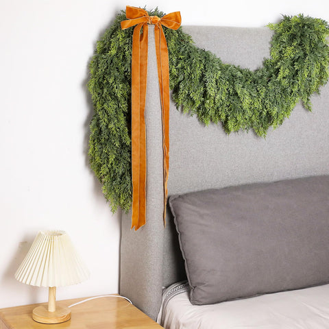 Waydress garland decorated with lights showing easy customization and glow benefit