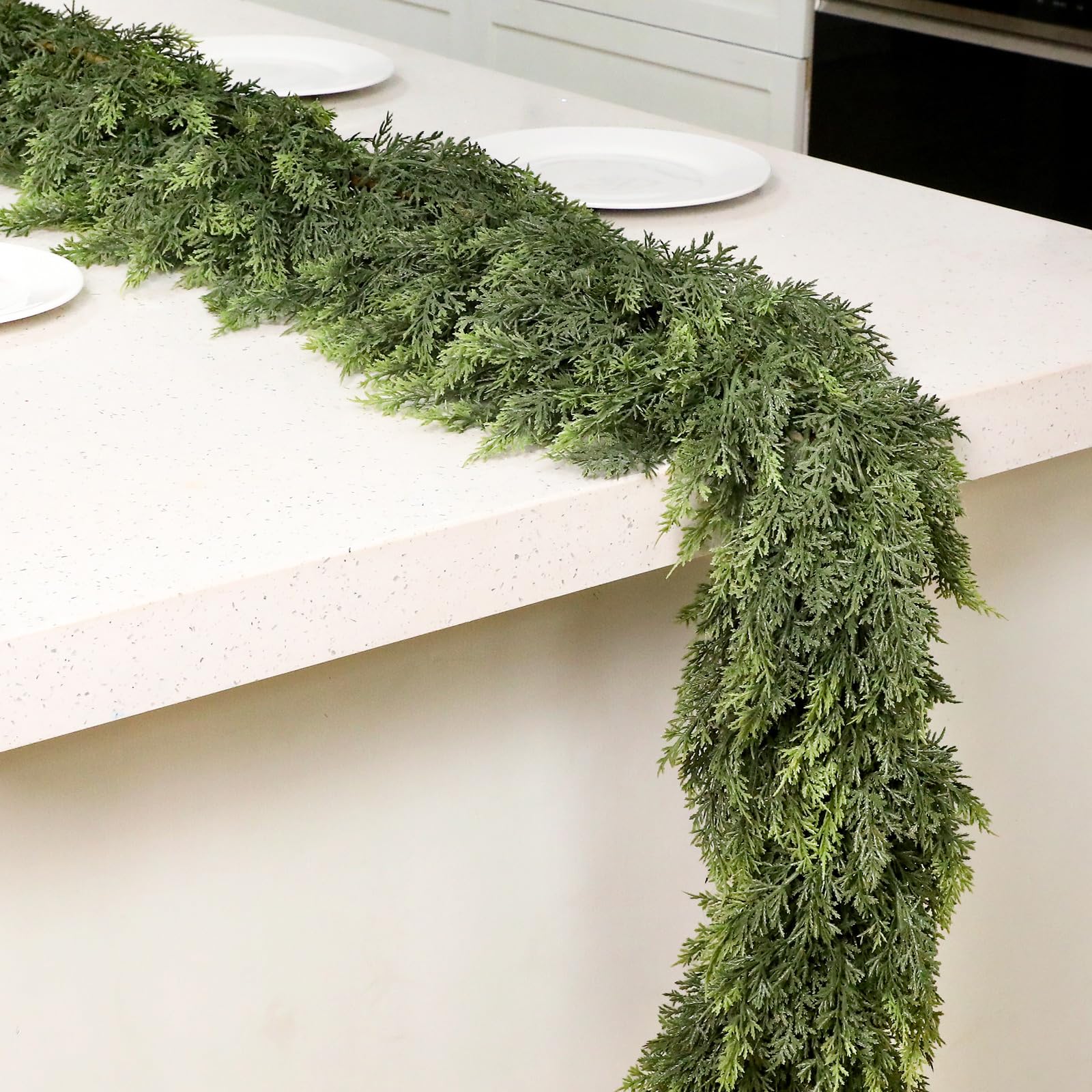 Waydress garland held in hand to show scale and lightweight handling benefit