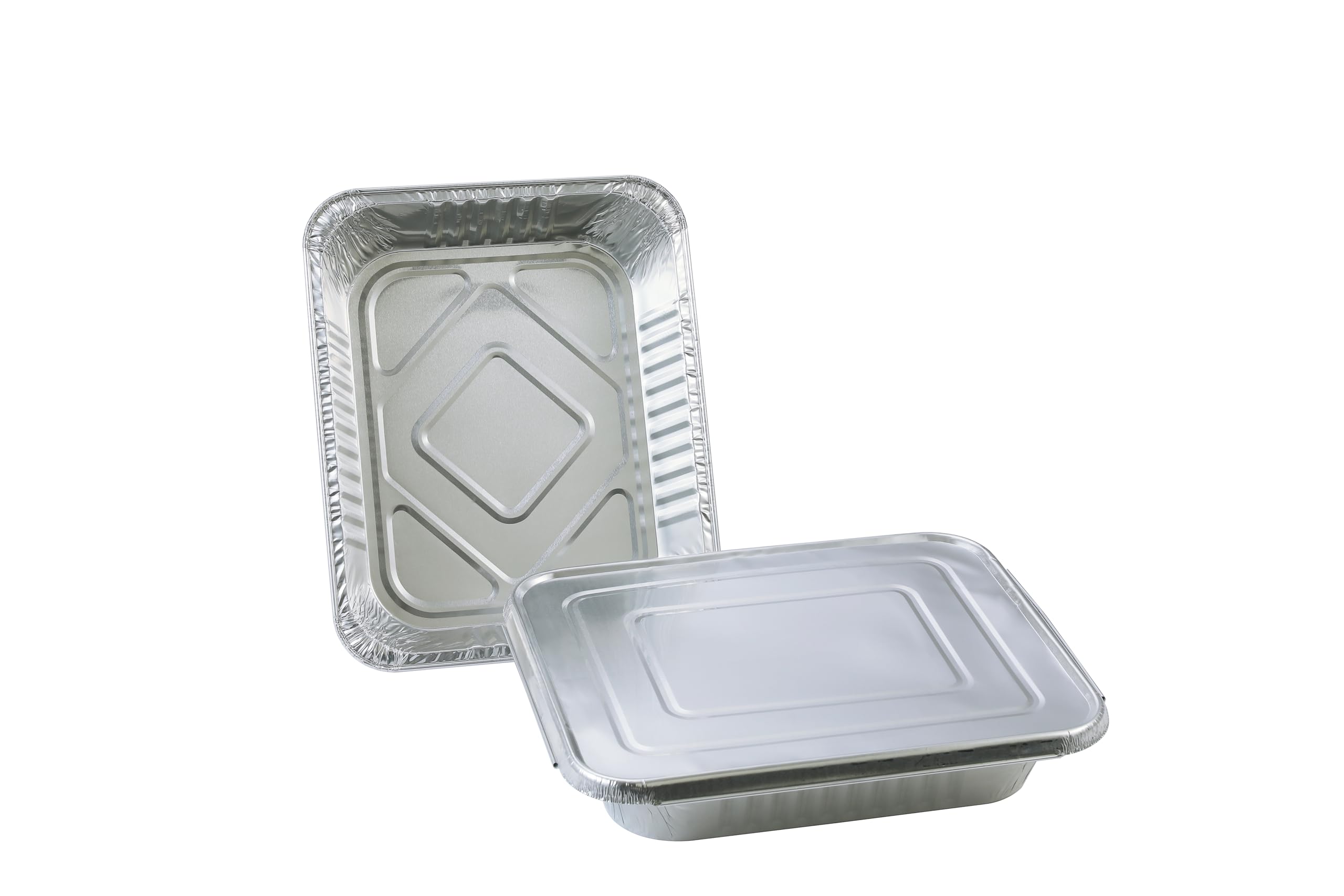 Waytiffer stacked pans with lids in freezer saving space