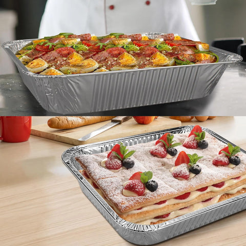Waytiffer pan on grill being reheated for convenient outdoor service