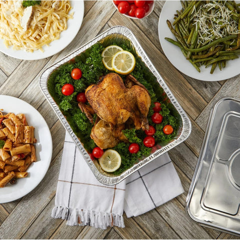 Waytiffer neatly packed pans ready for catering events