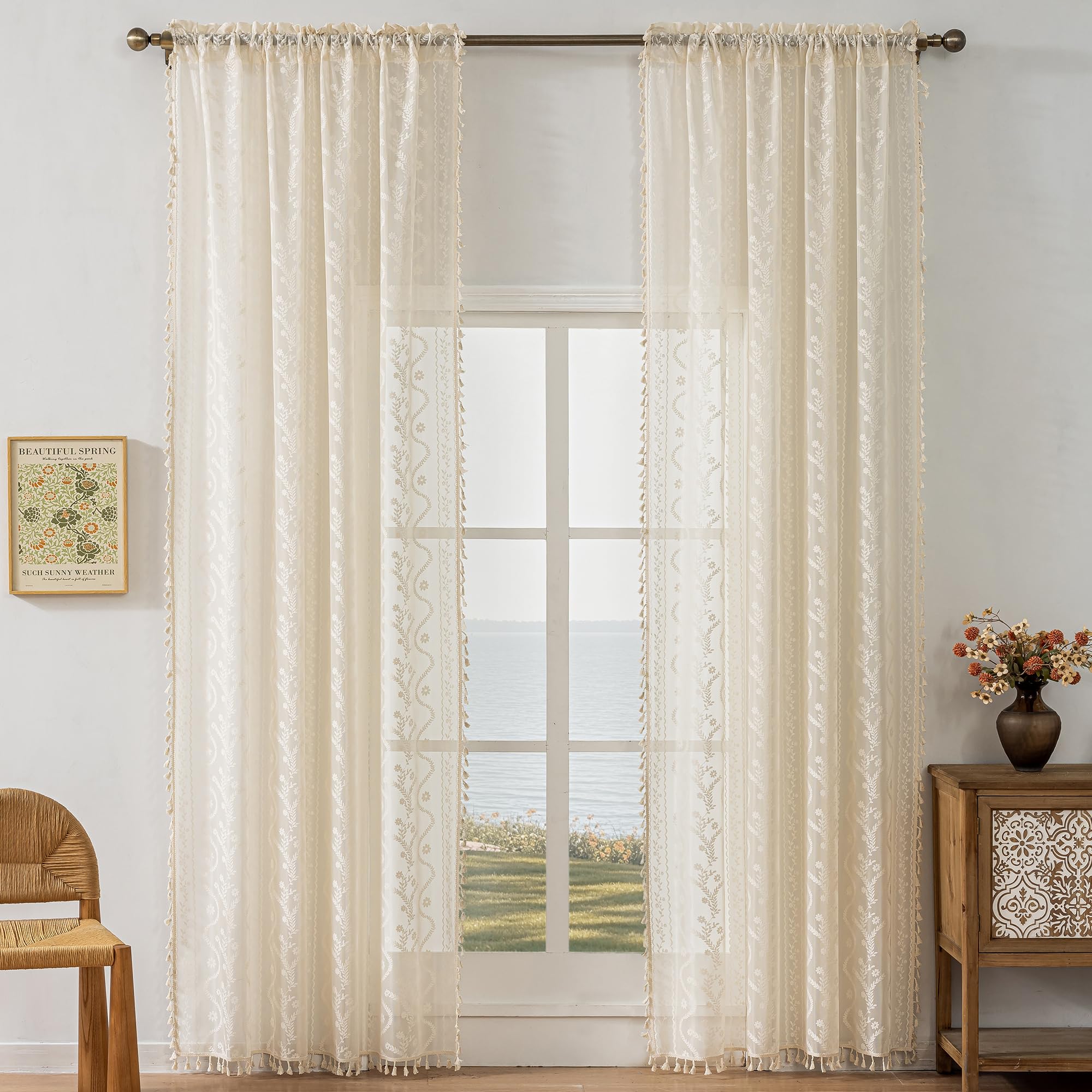 WAZZIO close-up of lace floral pattern highlighting detailed texture and decorative appeal