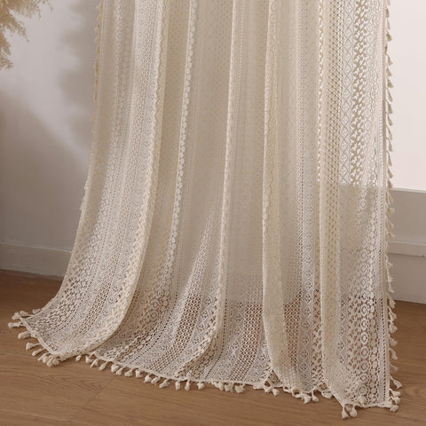 WAZZIO light filtering through crochet demonstrating soft glow and privacy