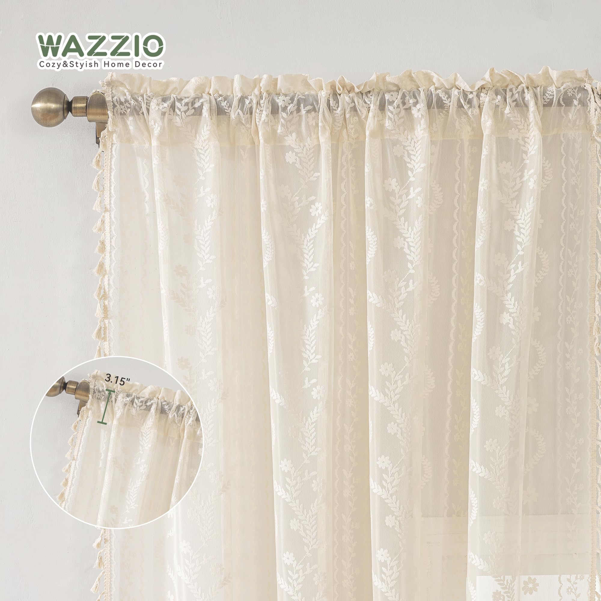WAZZIO fabric drape fold displaying polyester sheen and smooth, wrinkle-resistant hang