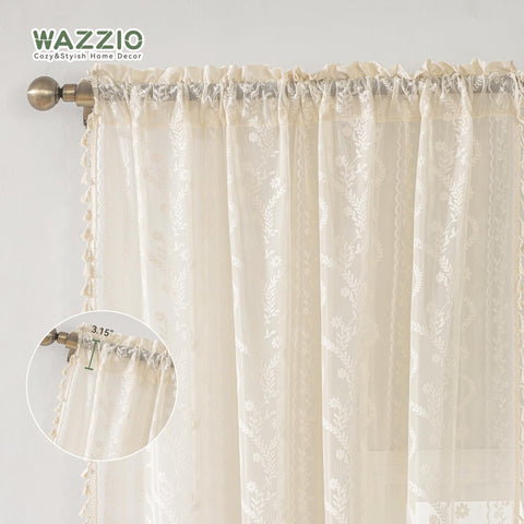 WAZZIO fabric drape fold displaying polyester sheen and smooth, wrinkle-resistant hang