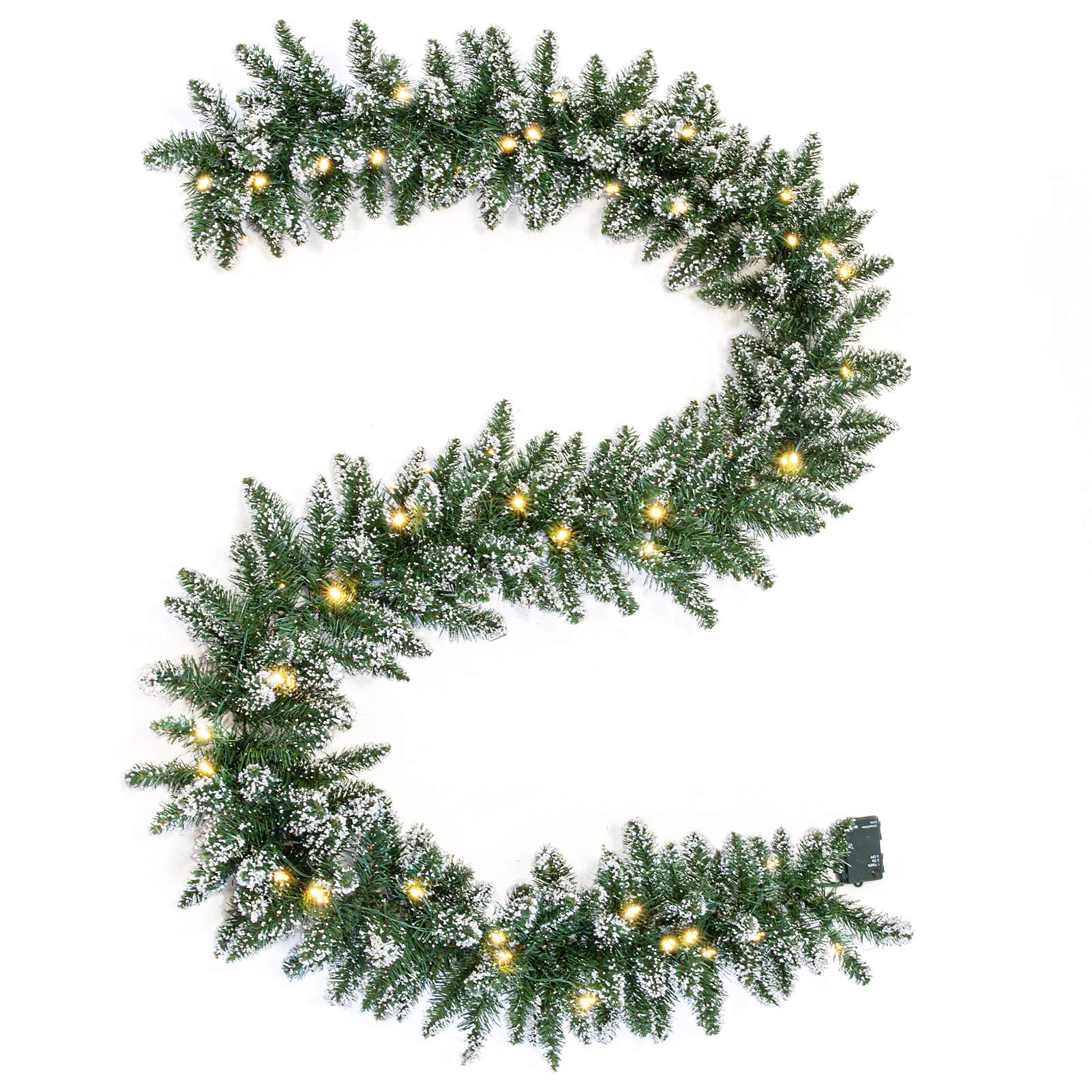 WBHome garland front view showing full length and warm glow