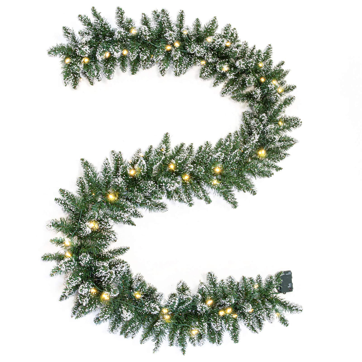 WBHome garland front view showing full length and warm glow
