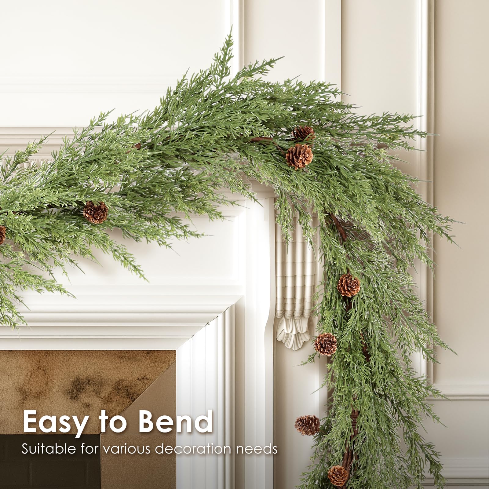 WBHome close-up of cypress needle texture showing realistic touch benefit