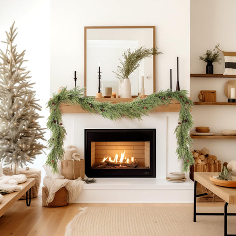 WBHome pinecone detail highlighting natural contrast and decorative appeal