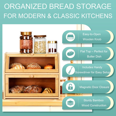 Wcatea includes twenty bread bags and labels for portioning and dating benefit