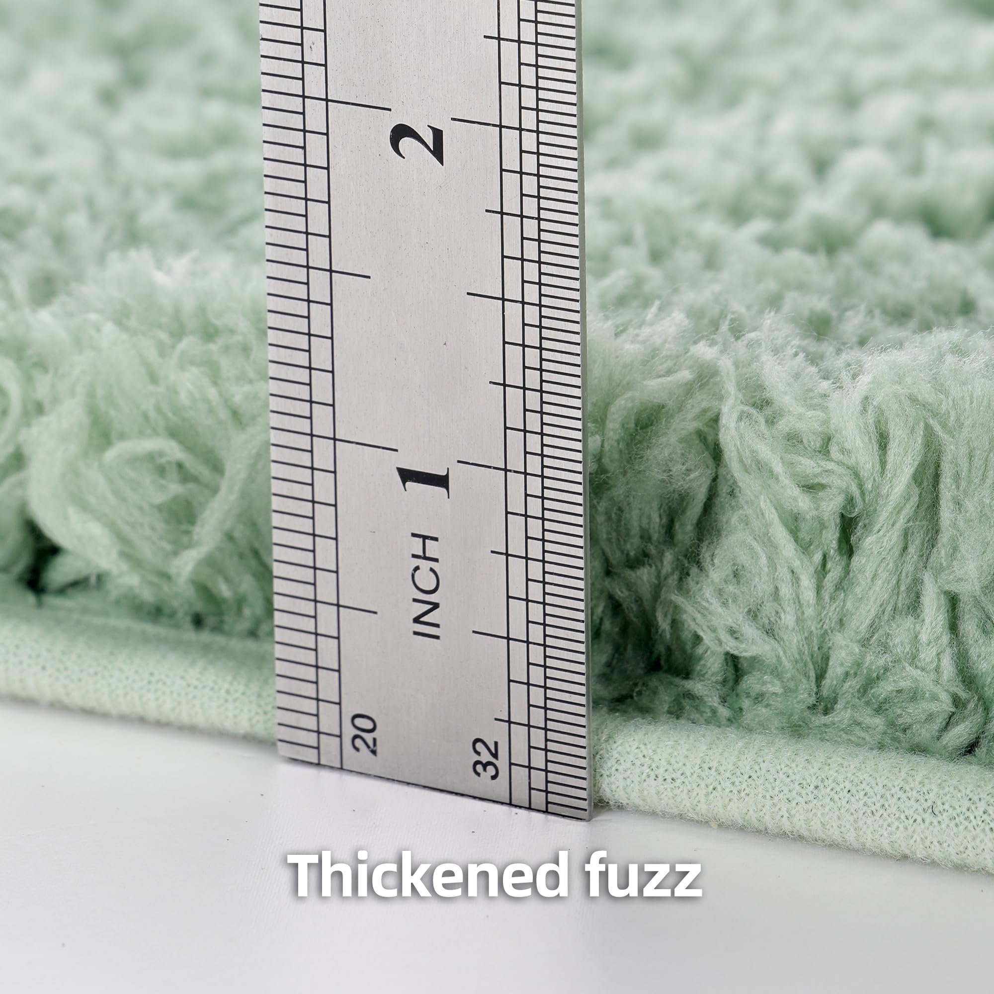 WCBSTT large bath mat texture shot demonstrating plush softness