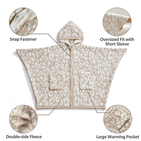 WDCOZY leopard worn by woman watching movie for relaxed comfort
