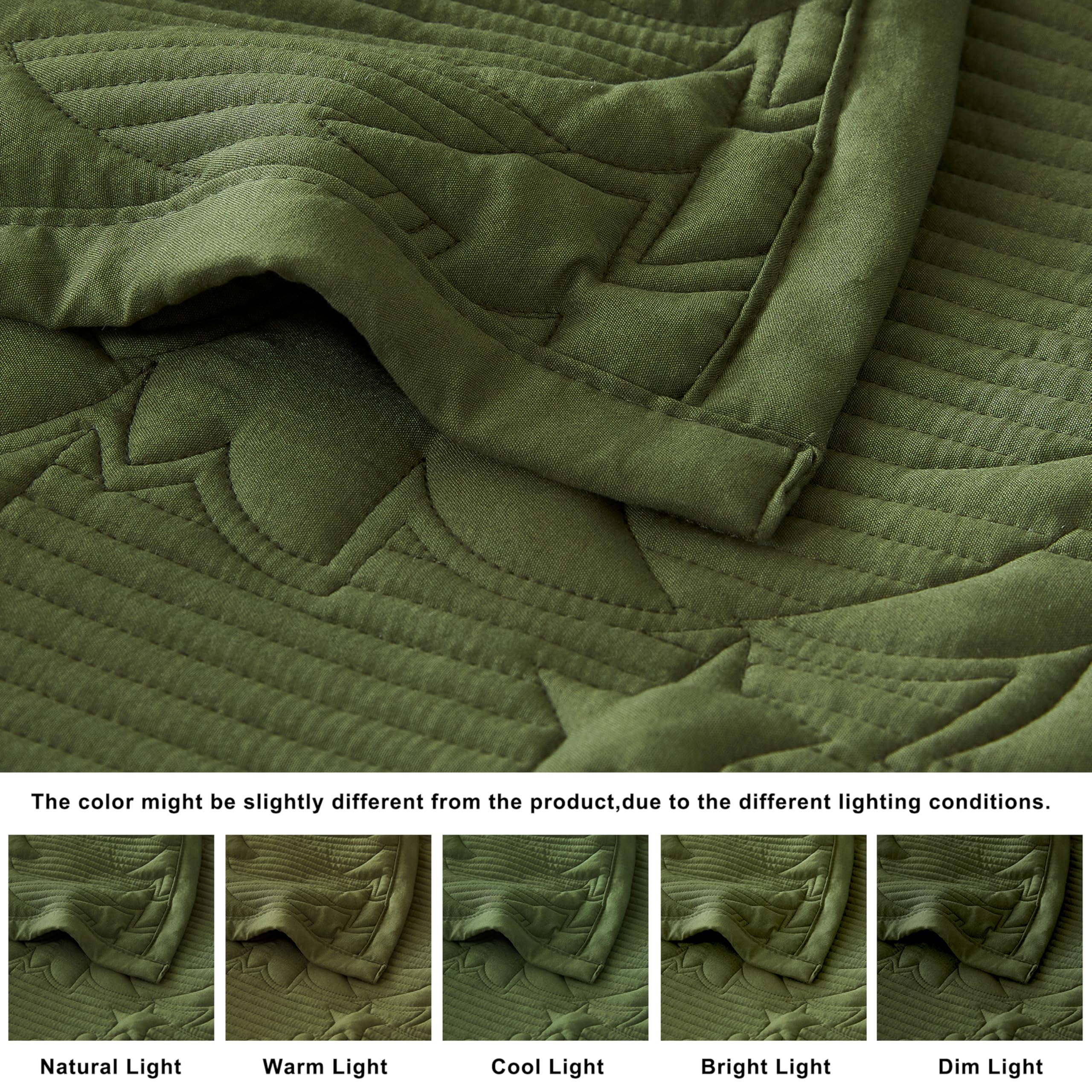 WDCOZY quilt beside measuring tape showing 118x106 inch scale and generous drape