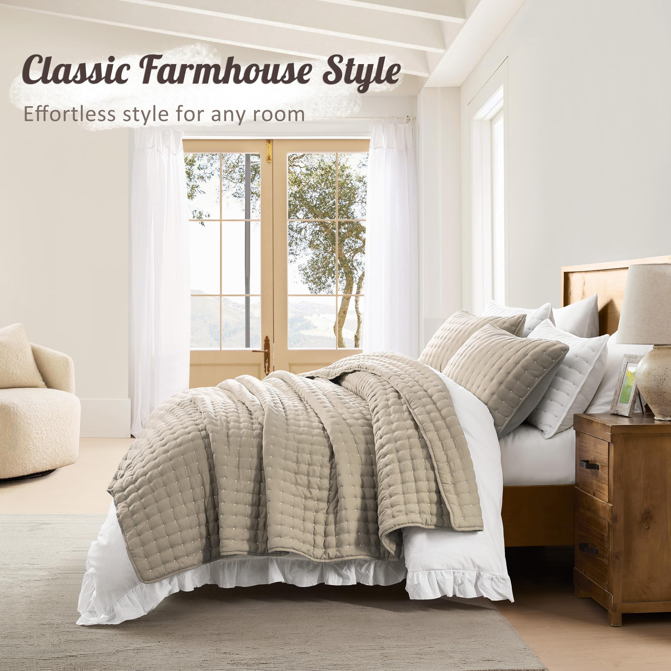 WDCOZY pillow sham close detail, emphasizes matching design and supportive shape