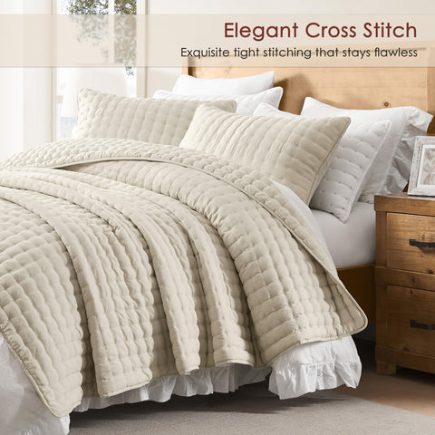 WDCOZY pillow shams arranged on bed offering coordinated style and support