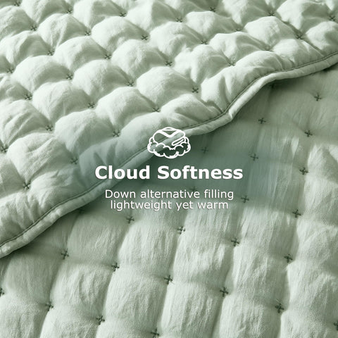 WDCOZY pillow shams arranged for a complete coordinated look