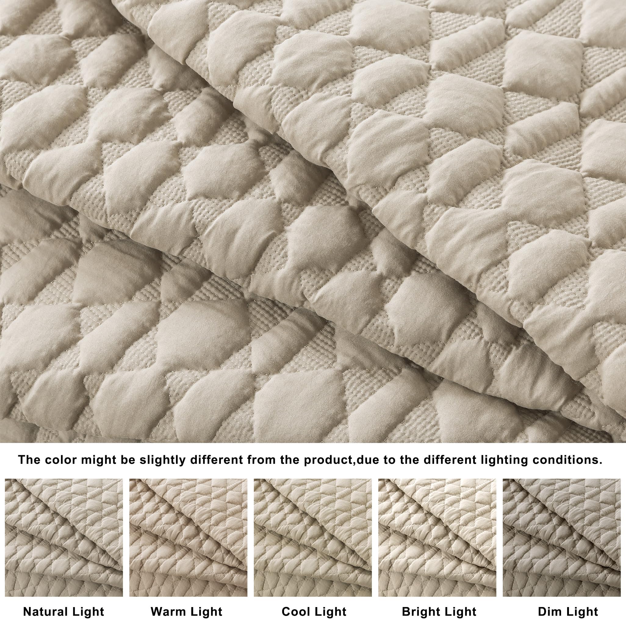 WDCOZY pillow shams detail showing matching pattern and finishing