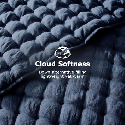 WDCOZY quilt edge and stitching showing durable construction benefit