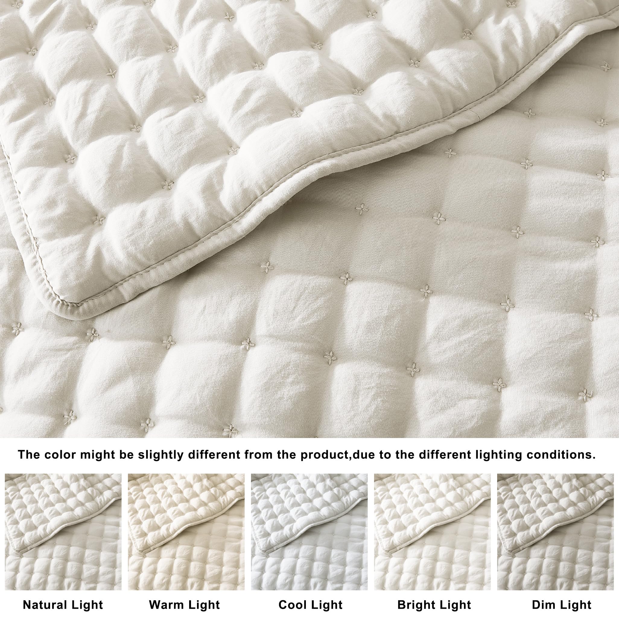 WDCOZY quilt on a made bed in a bedroom showing restful look