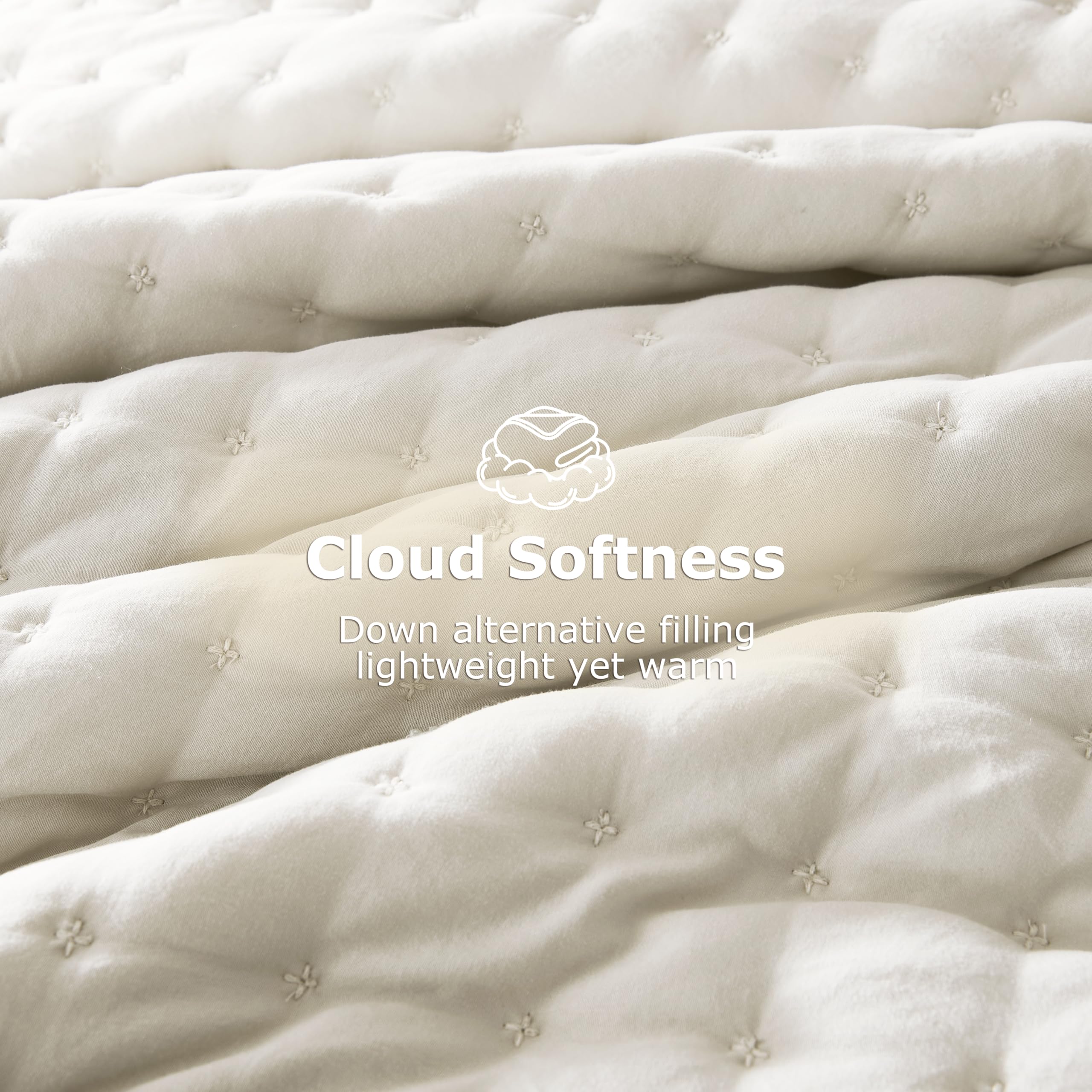 WDCOZY brushed polyester texture close-up for soft, cozy feel