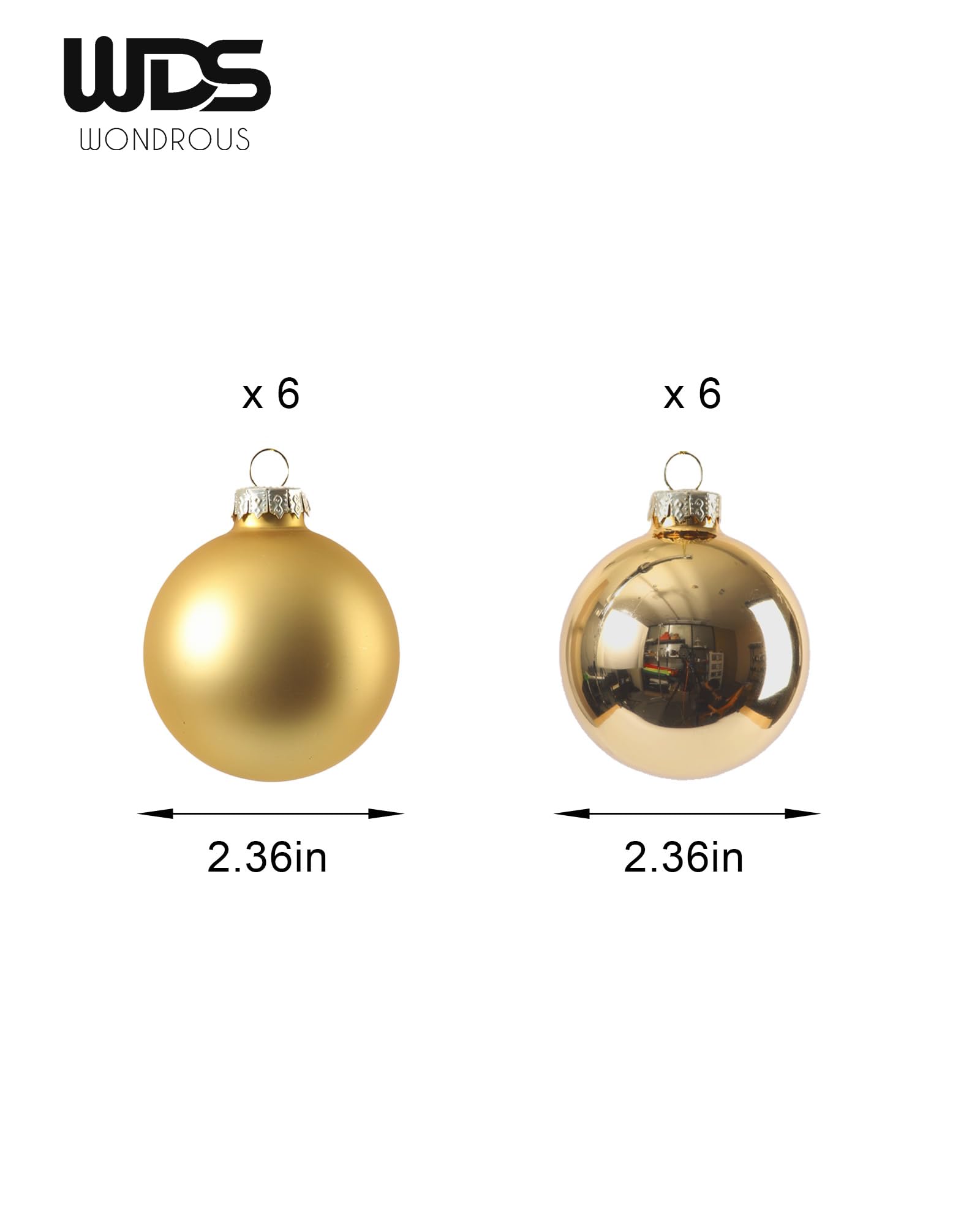 WDS WONDROUS ornament held in hand showing 2.36 inch scale and lightweight ease