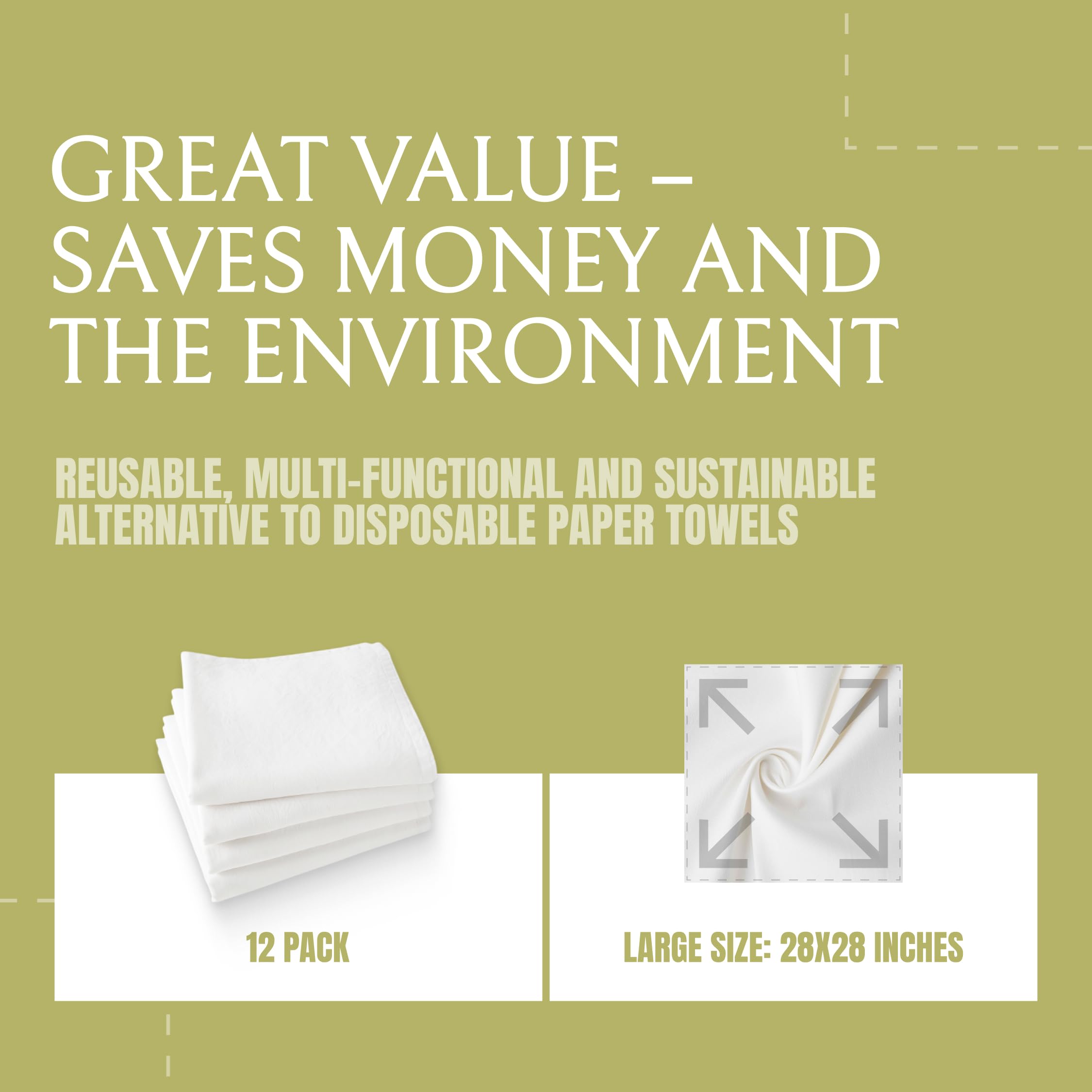 Wealuxe towel covering dough for bread proofing with breathable cotton