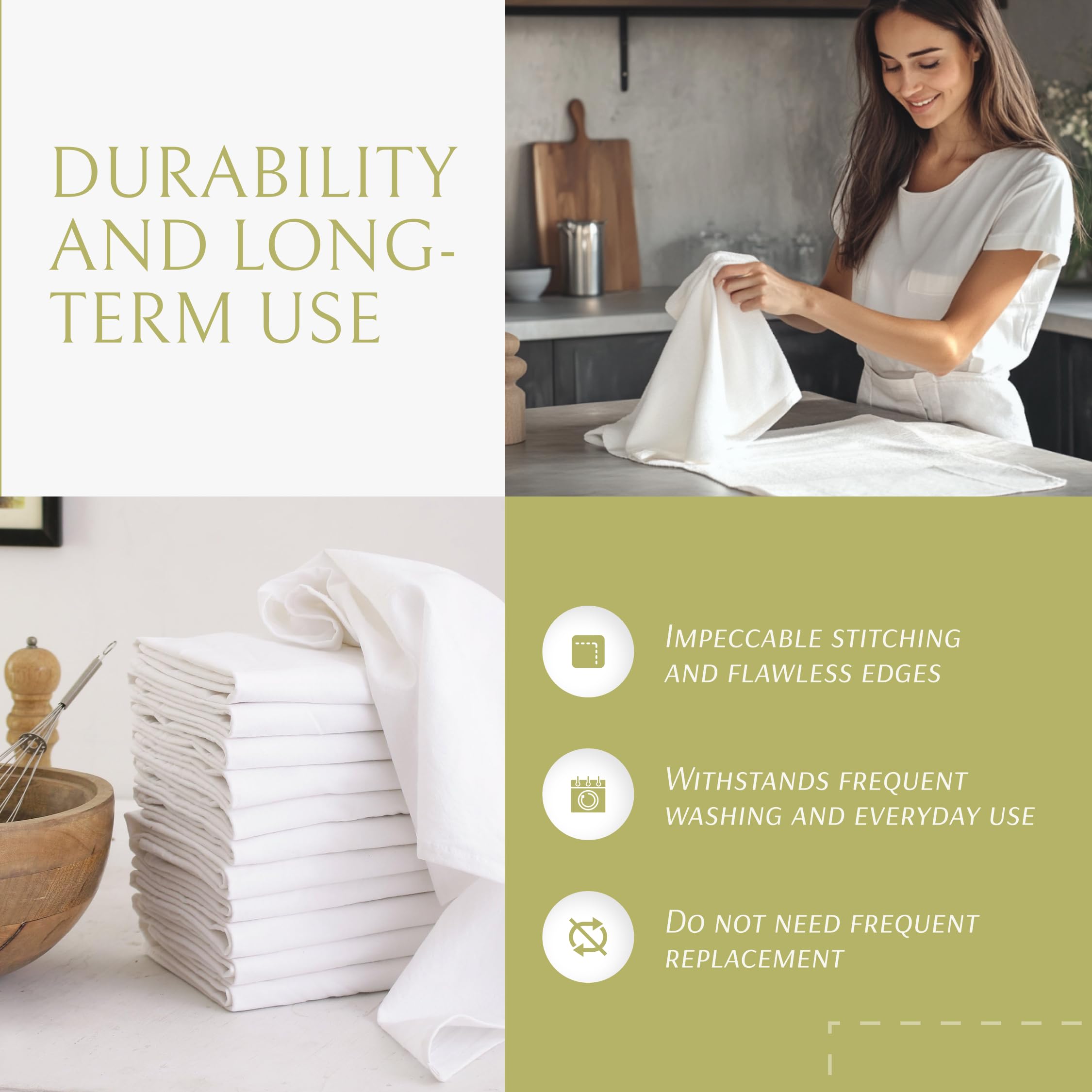 Wealuxe towel drying dishes at sink for quick streak-free results