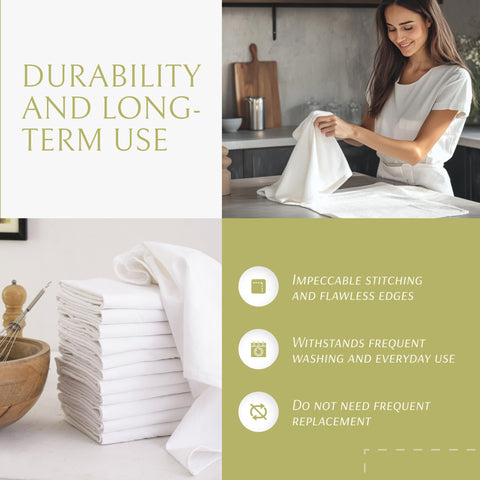 Wealuxe towel drying dishes at sink for quick streak-free results