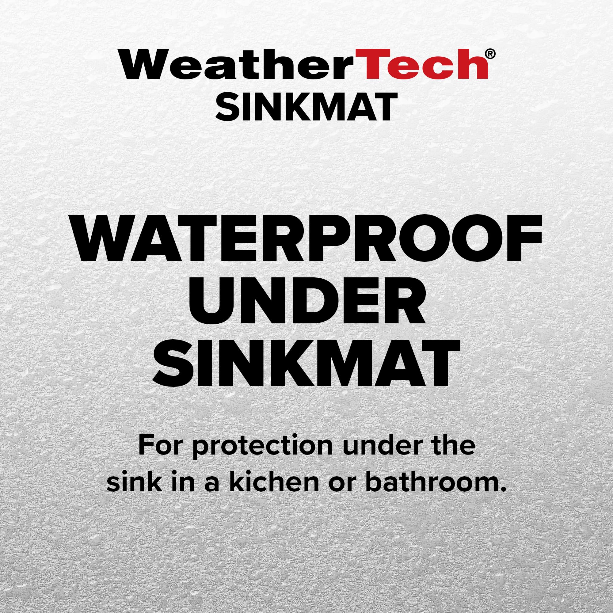 WeatherTech close-up of TPE texture and raised lip highlighting spill containment