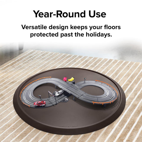 WeatherTech mat in living room scene blending with decor and protecting floors
