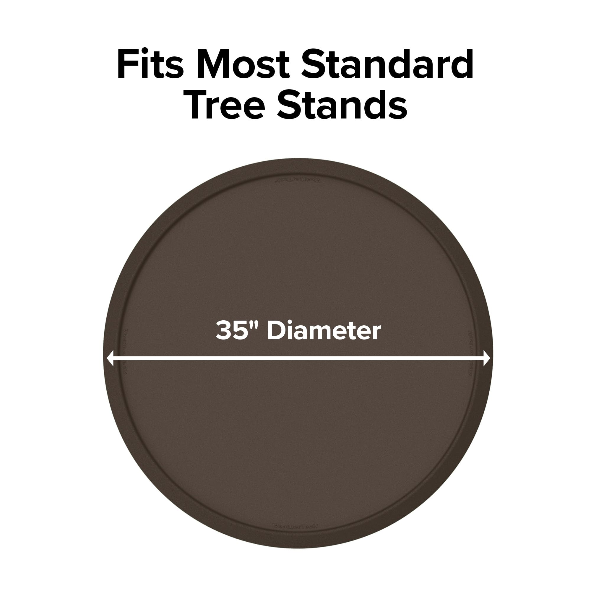 WeatherTech mat with tree stand showing scale and stable floor protection