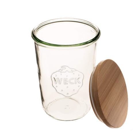 WECK filled jar with homemade jam demonstrating preservation and attractive serving
