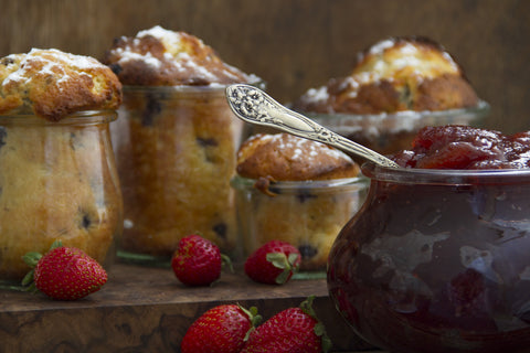 WECK jar next to teaspoon for scale showing small portion capacity benefit