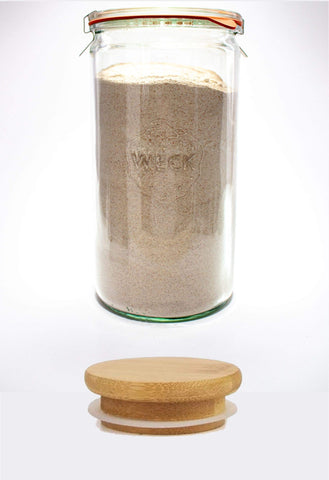 WECK 974 on kitchen counter for attractive presentation and convenience