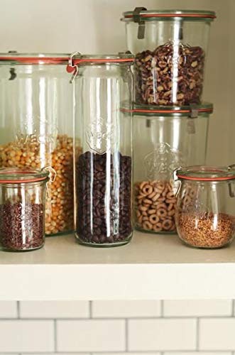 WECK jar filled with preserves demonstrating visible, attractive food storage
