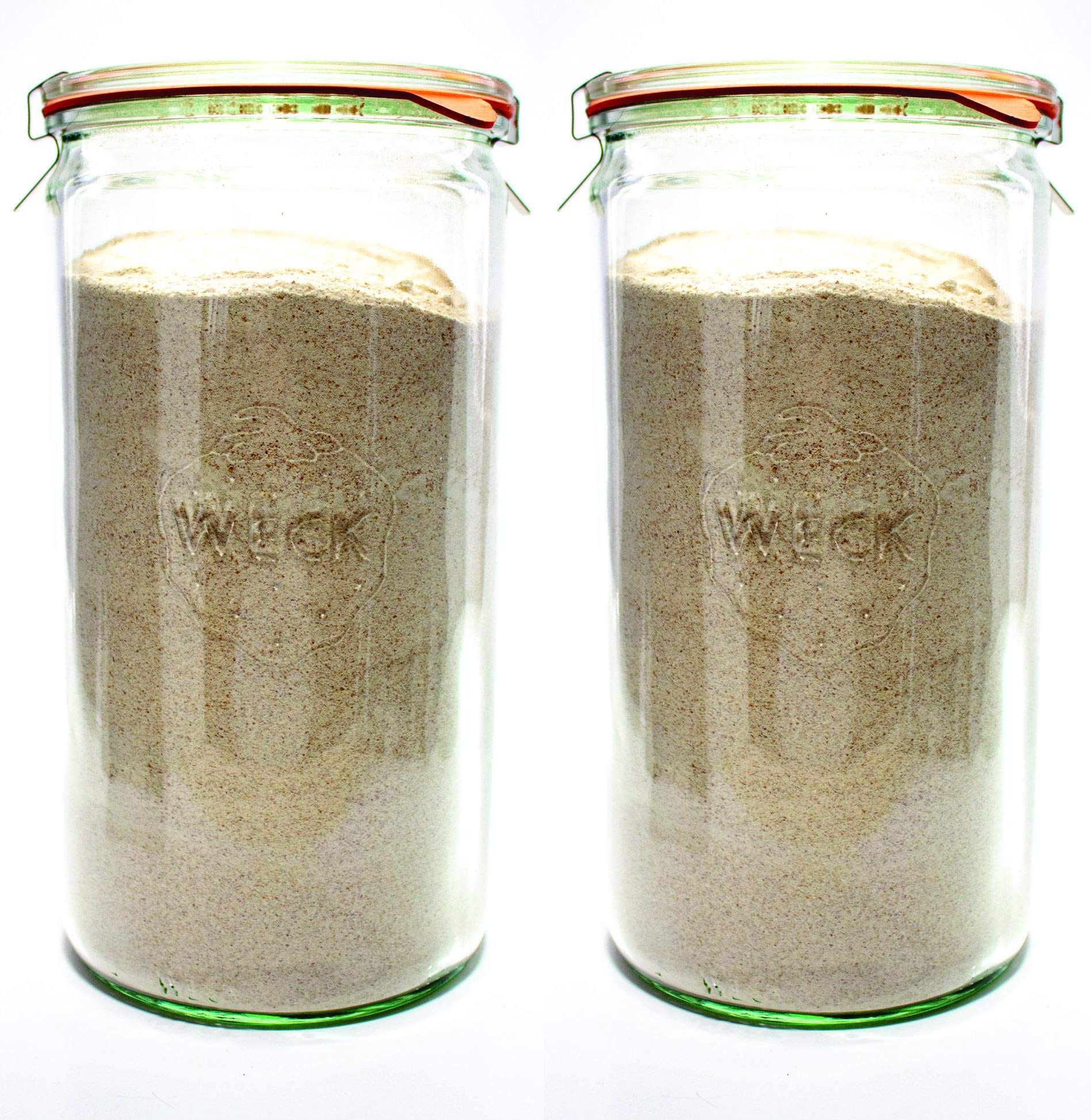 WECK jars arranged in pantry showing organization and space-saving benefit