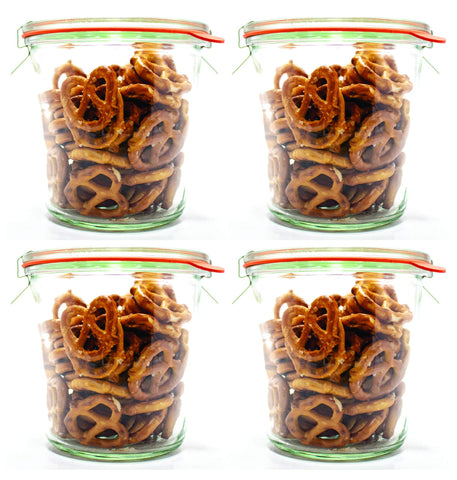WECK jars styled on kitchen counter showing elegant gift-ready look