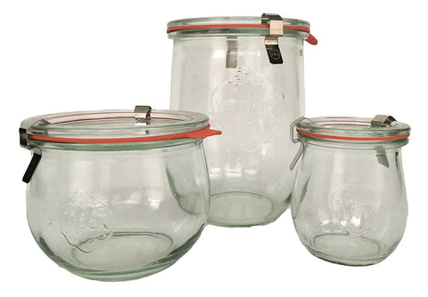 WECK tulip jar with sourdough starter in kitchen setting demonstrating airtight preservation benefit