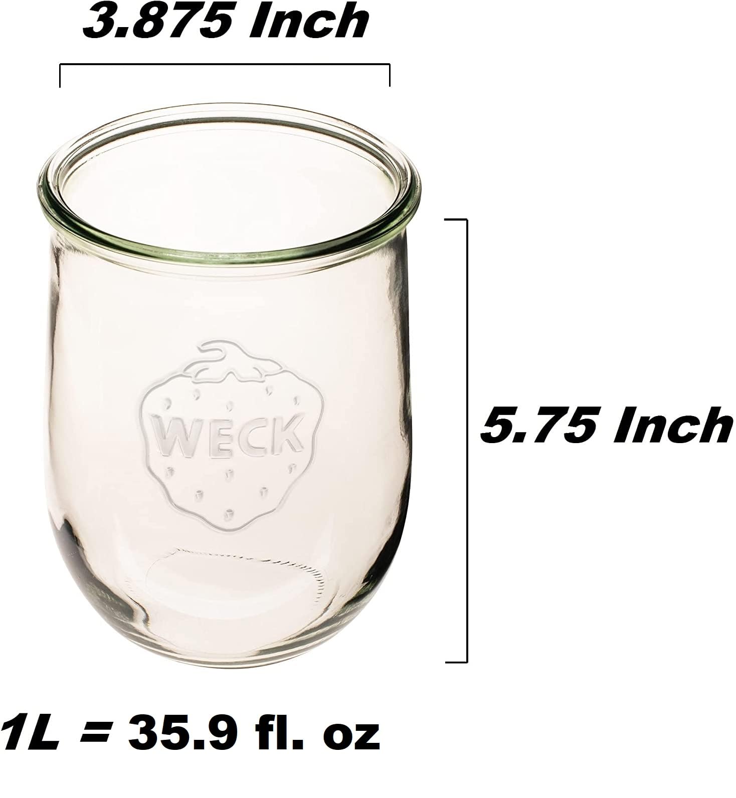 WECK jar bottom and embossed markings showing brand authenticity and quality