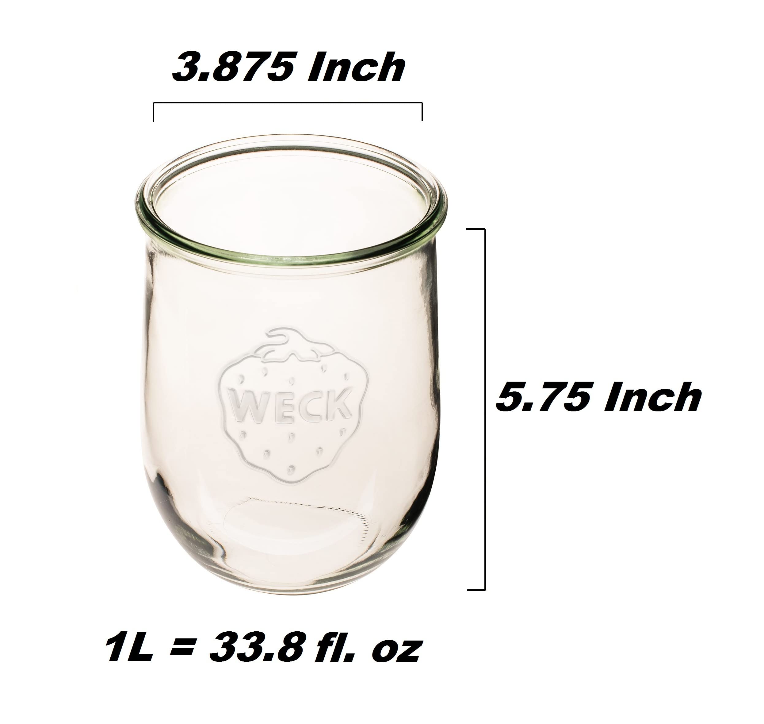WECK jar wide mouth close-up highlighting easy filling and cleaning benefit