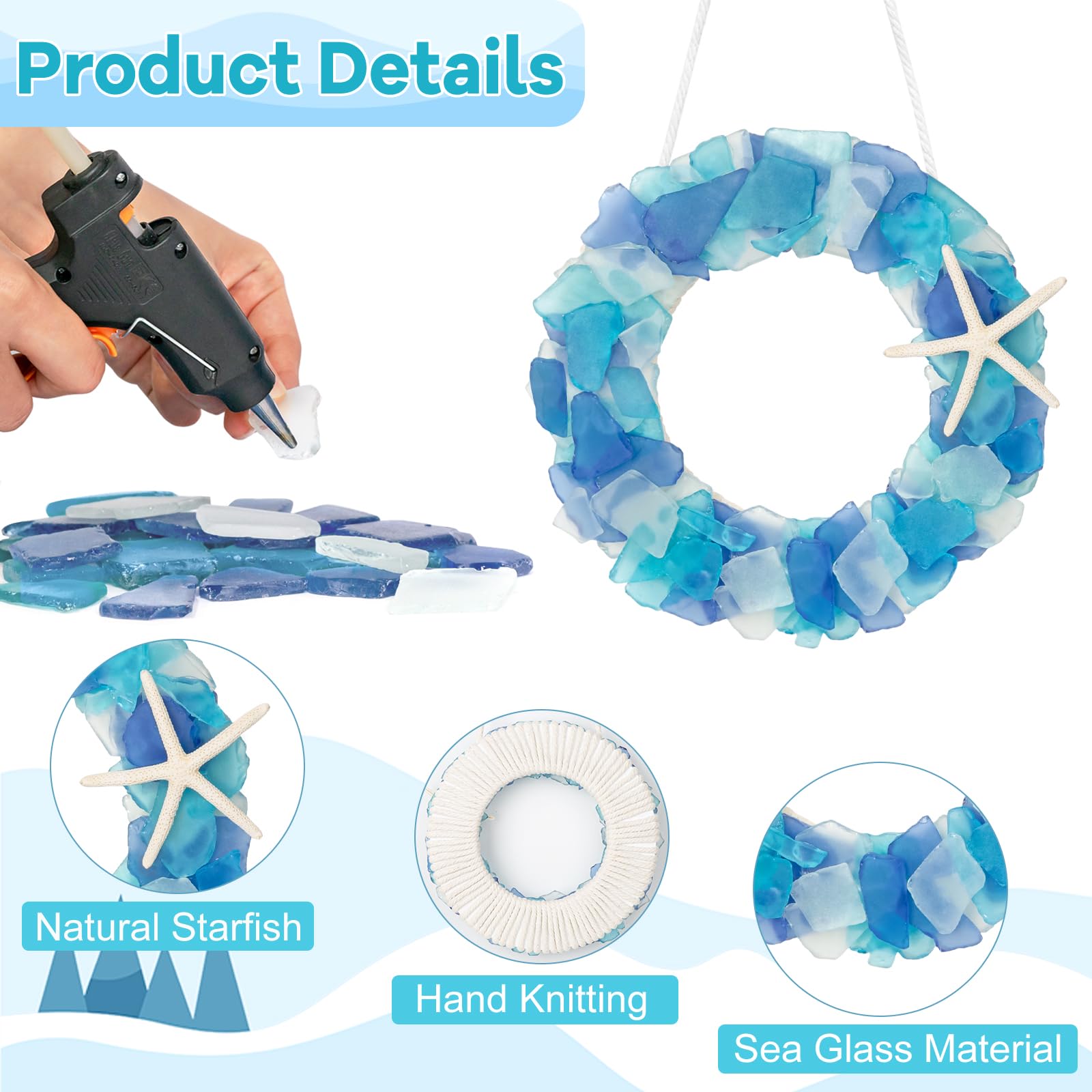 WeDoSoy wreath hung on door adds coastal charm and instant curb appeal