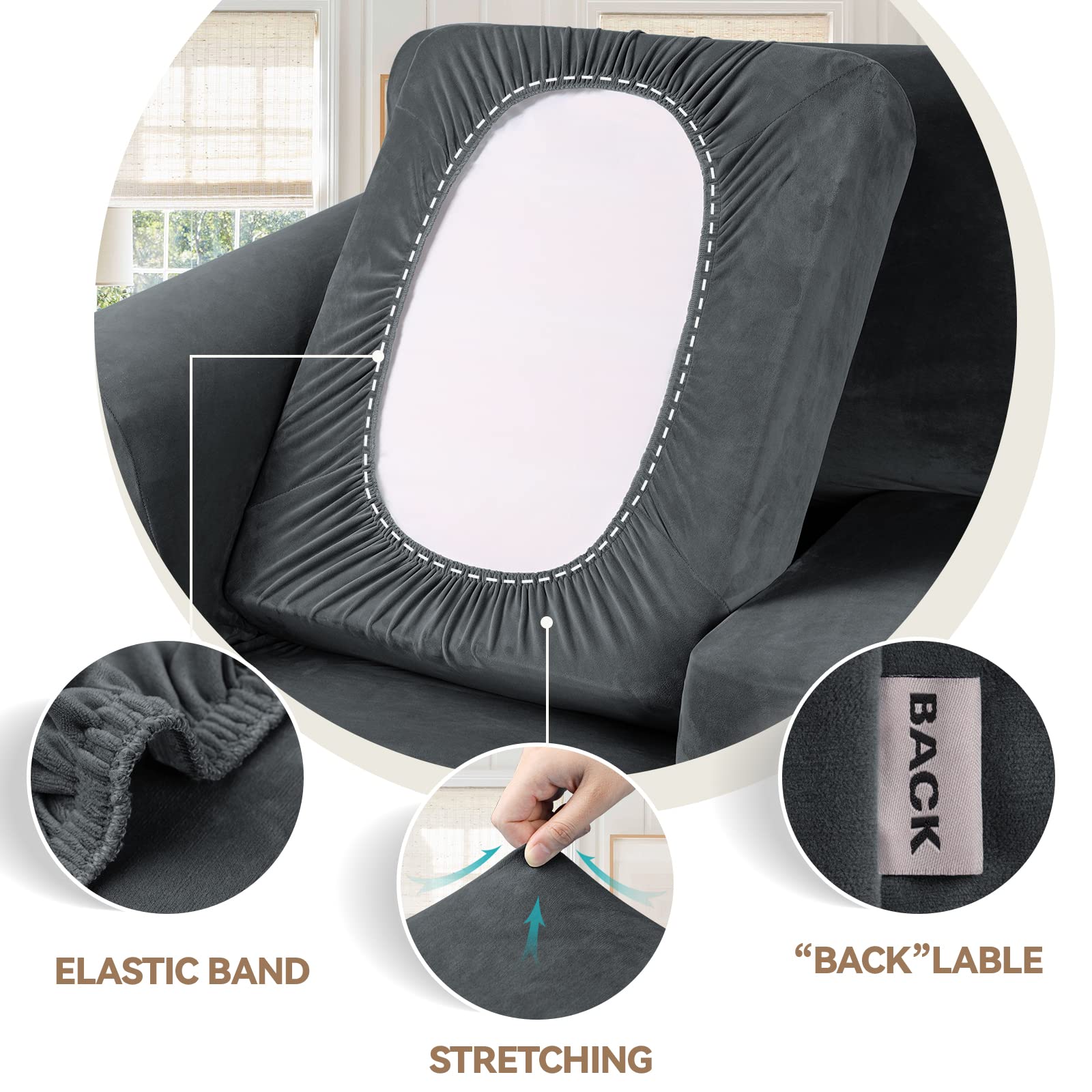 WEERRW cushion fit detail showing snug seams and reduced wrinkles for tidy appearance